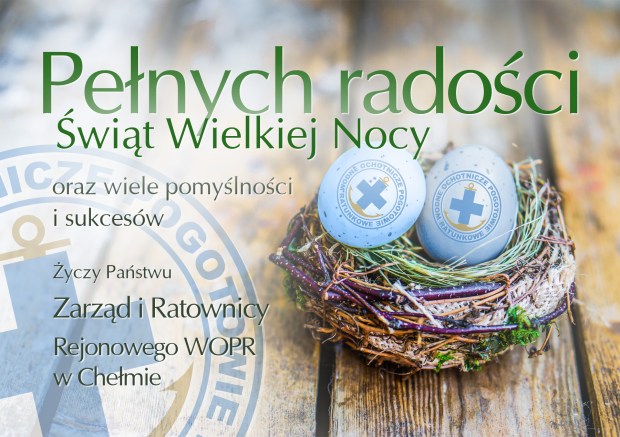 Easter eggs in the nest on rustic wooden background
